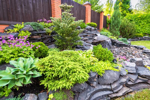 Stone Garden Installation in Bella Vista